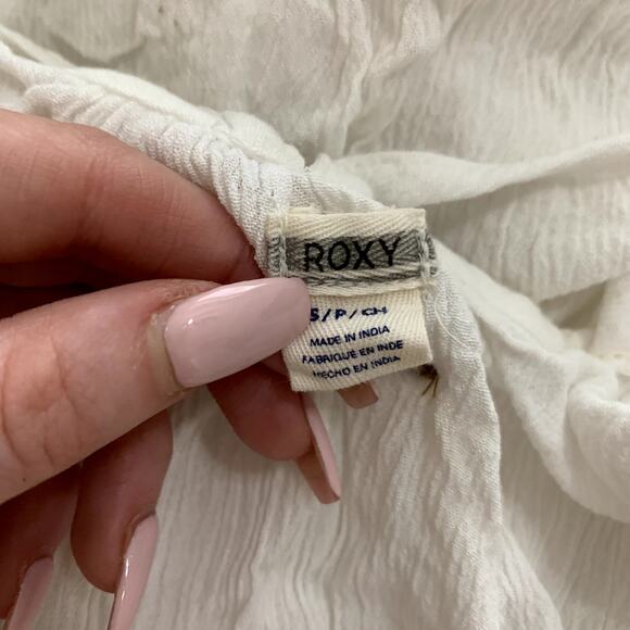 Roxy strappy white sun dress / swim cover-up size S - Picture 9 of 14